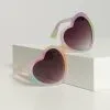AJ Morgan Eyewear (B2B Wholesale) Pastel Rainbow Ombre Candy Heart Sunglasses