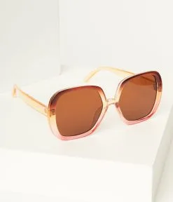 AJ Morgan Eyewear (B2B Wholesale) Brown & Pink Square Frame Sunglasses
