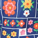 Smak Parlour Navy & Floral Wallpaper Sleeveless Mini Dress - Image 6