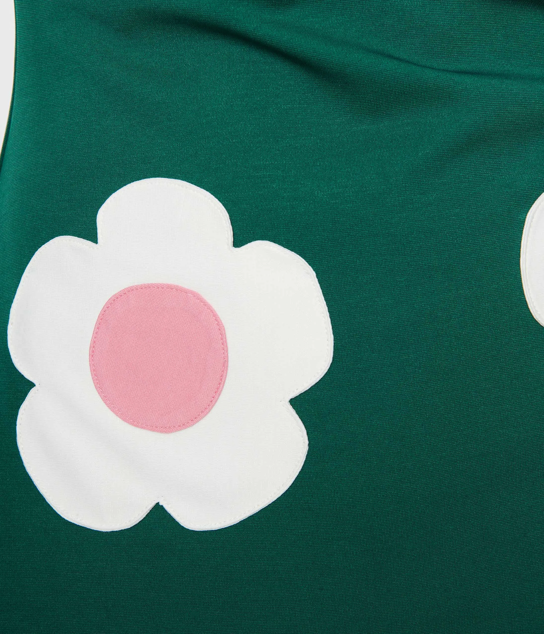 Smak Parlour Emerald & Pink Daisy Haute Gossip Mini Dress - Image 2