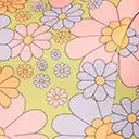 Smak Parlour Avocado Green & Multicolor Daisy Fit & Flare Dress - Image 6