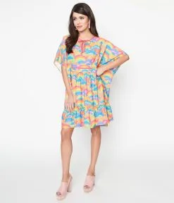 Smak Parlour Smak Parlor Happy Groovy Rainbows Mini Caftan