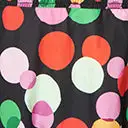 Smak Parlour Plus Size Black & Rainbow Dot Smocked Fit & Flare Dress - Image 6