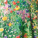 Unique Vintage Plus Size Floral Meadow Halter Swing Dress - Image 6