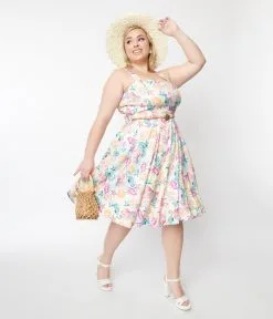 Silver Stop Inc. (Voodoo Vixen) Voodoo Vixen Plus Size Mint Under The Sea Flare Dress