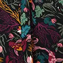 Collectif Black Tropical Reef Katrina Swing Dress - Image 6