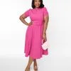 Zoe Vine Ltd. Hot Pink Bonnie Swing Dress