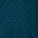 Unique Vintage Teal & Black Dot Midge Swing Dress - Image 6