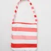 Joia Think Pink Striped 2 In 1 Towel Tote Bag