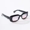 Lucent Product Inc. Black & Pink Ombre Tint Oval Sunglasses