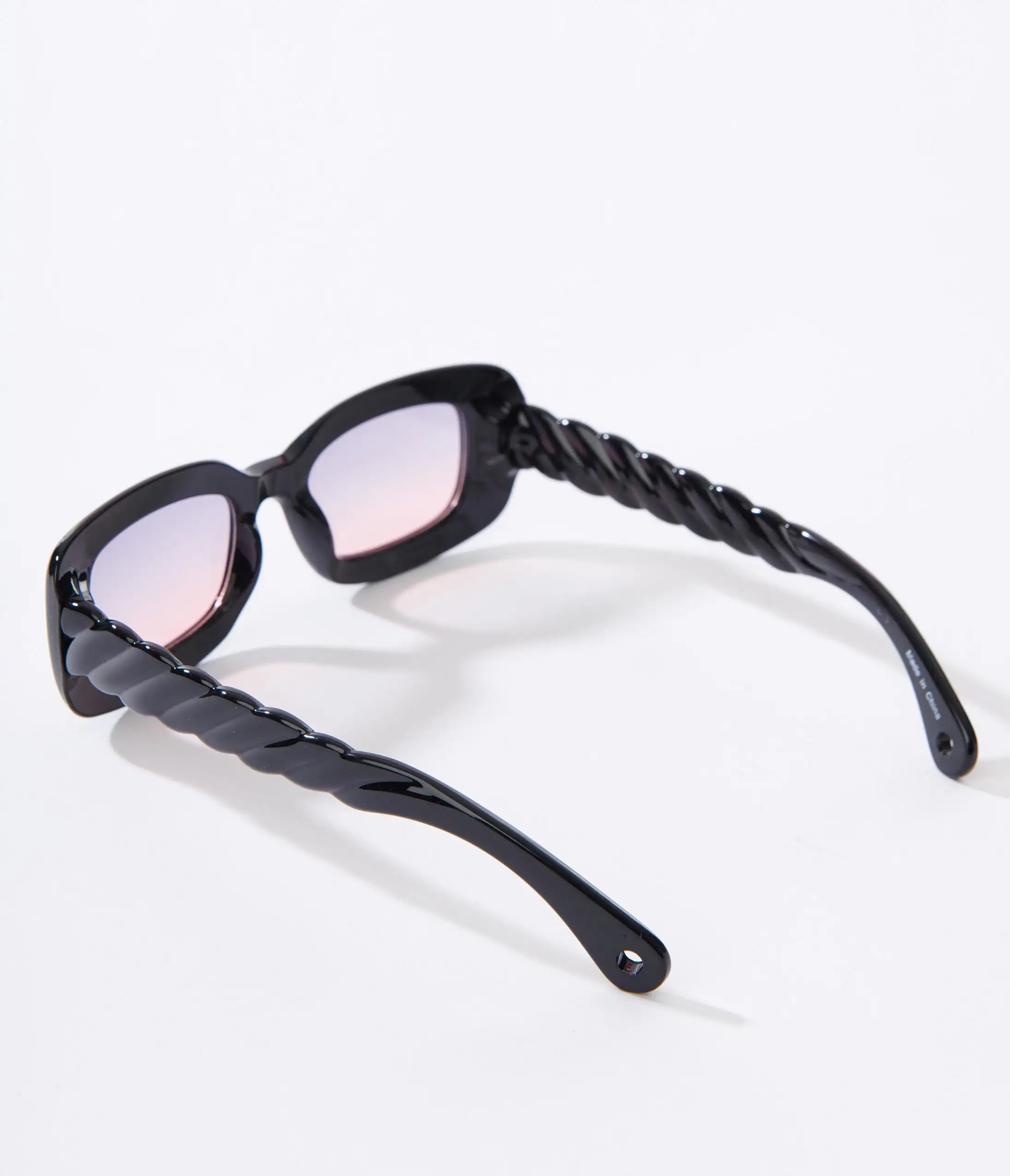 Lucent Product Inc. Black & Pink Ombre Tint Oval Sunglasses - Image 2