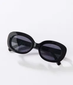 Lucent Product Inc. Black Tinted Oval Sunglasses