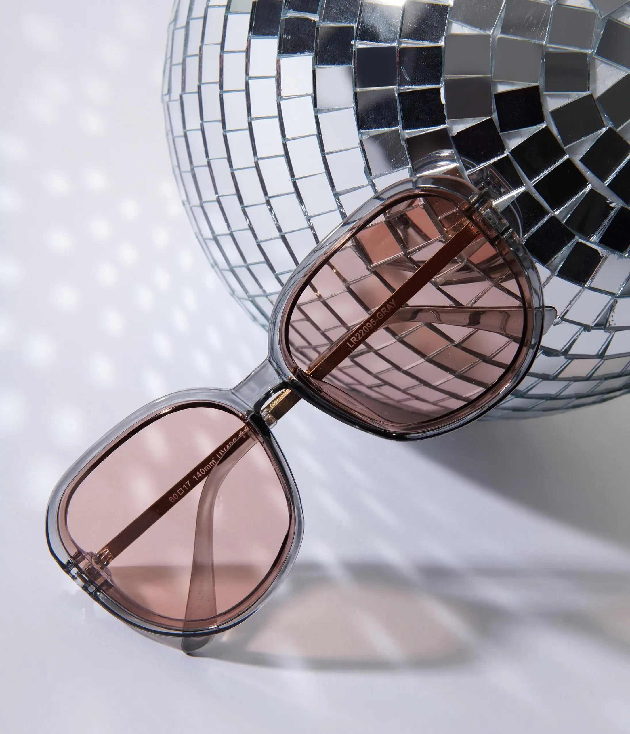 Lucent Product Inc. Grey & Orange Tint Bug Eye Sunglasses - Image 2