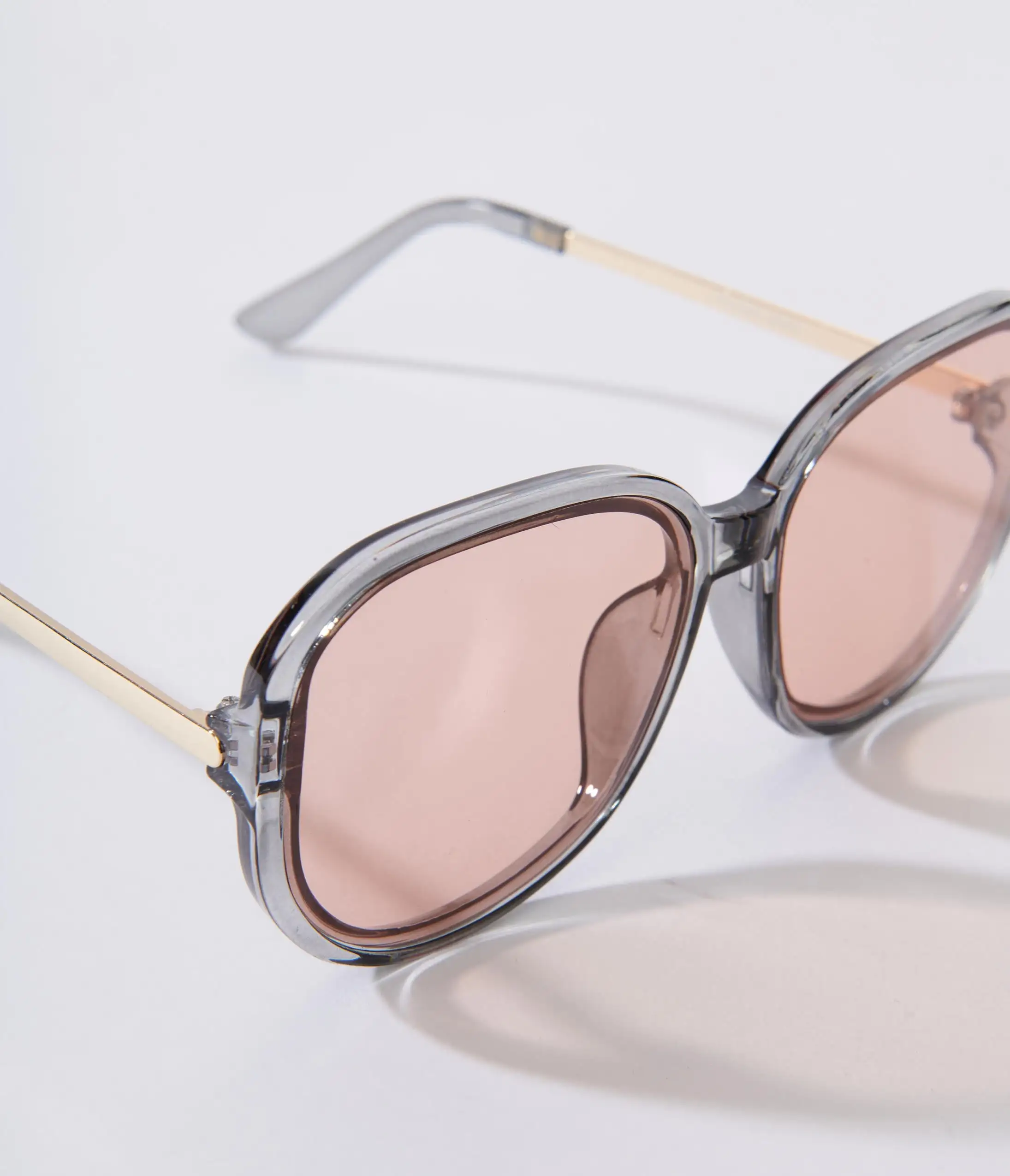 Lucent Product Inc. Grey & Orange Tint Bug Eye Sunglasses - Image 3