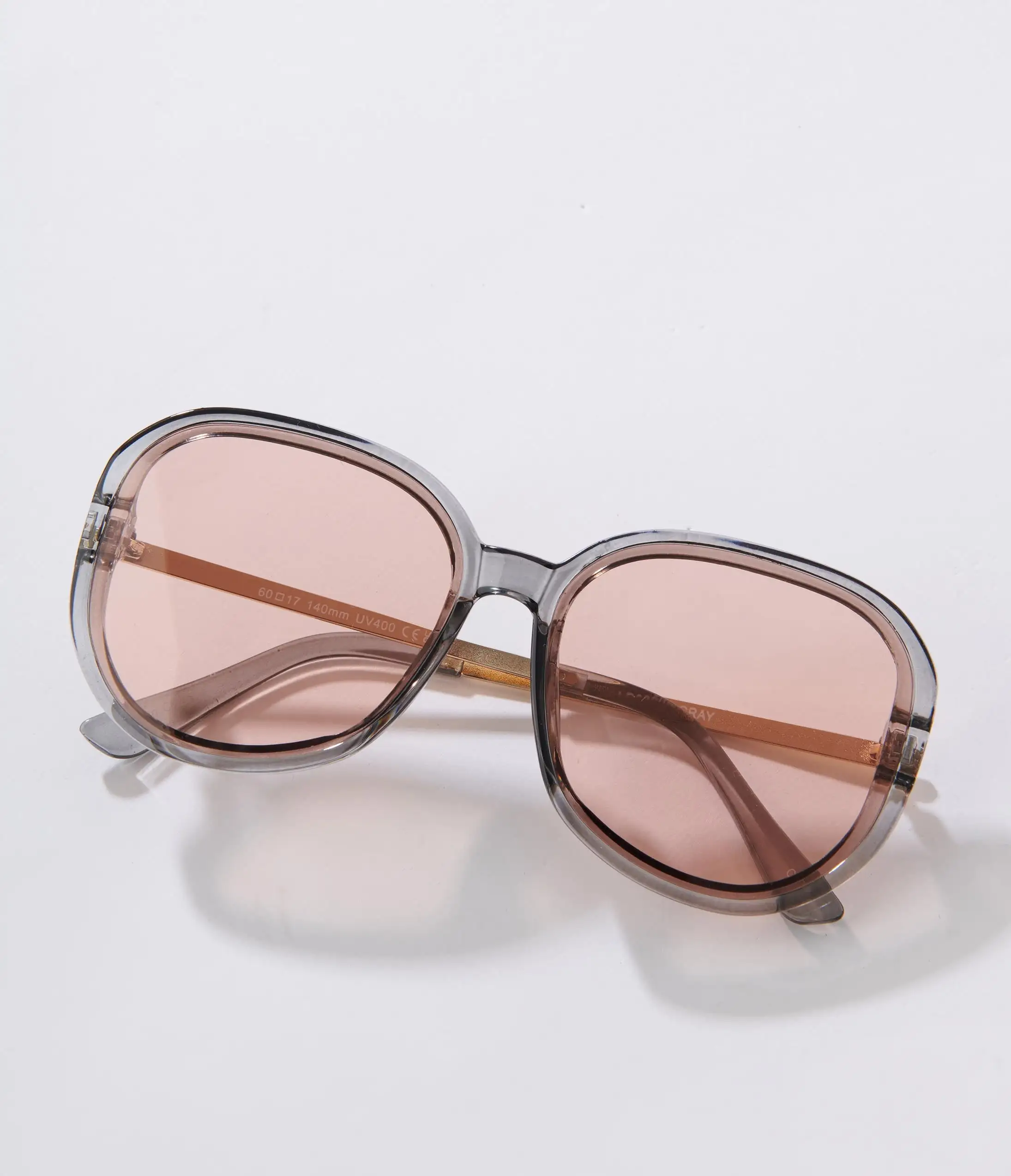 Lucent Product Inc. Grey & Orange Tint Bug Eye Sunglasses - Image 5