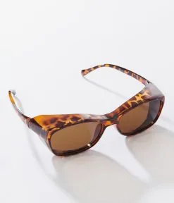 Lucent Product Inc. Tortoise Thick Rectangular Sunglasses