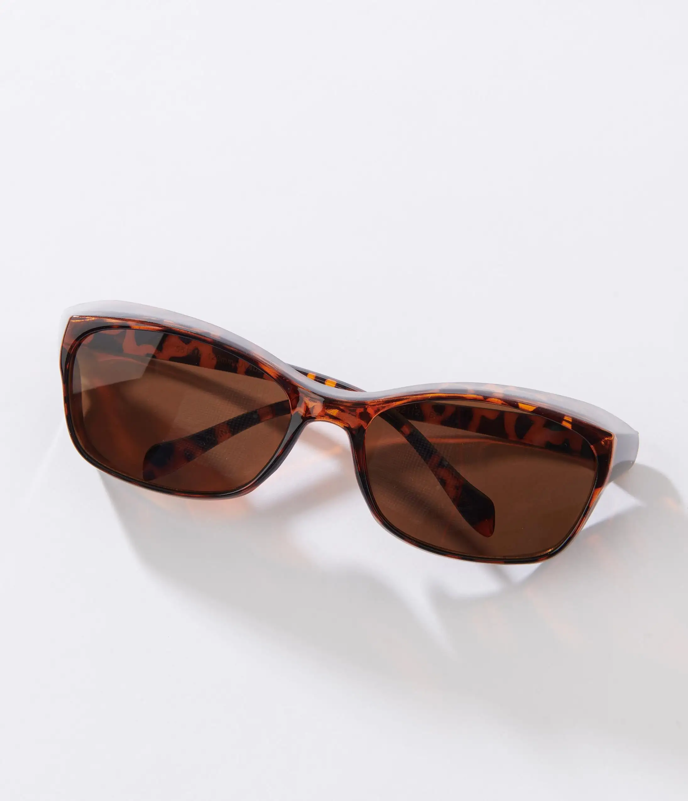 Lucent Product Inc. Tortoise Thick Rectangular Sunglasses - Image 3