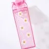 Femfetti Pink Happy Daisy Milk Carton Water Bottle
