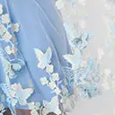 Chic Star Light Blue Butterfly Overlay Maxi Dress - Image 6