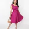 LADY VINTAGE WHOLESALE Boysenberry Swing Dress