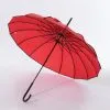 Soake (Faire) Red & Black Ribbed Pagoda Umbrella
