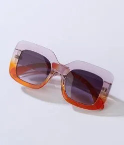AJ Morgan Eyewear (B2B Wholesale) Lilac & Amber Ombre Square Sunglasses
