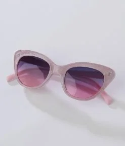AJ Morgan Eyewear (B2B Wholesale) Pink Glitter Cat Eye Sunglasses