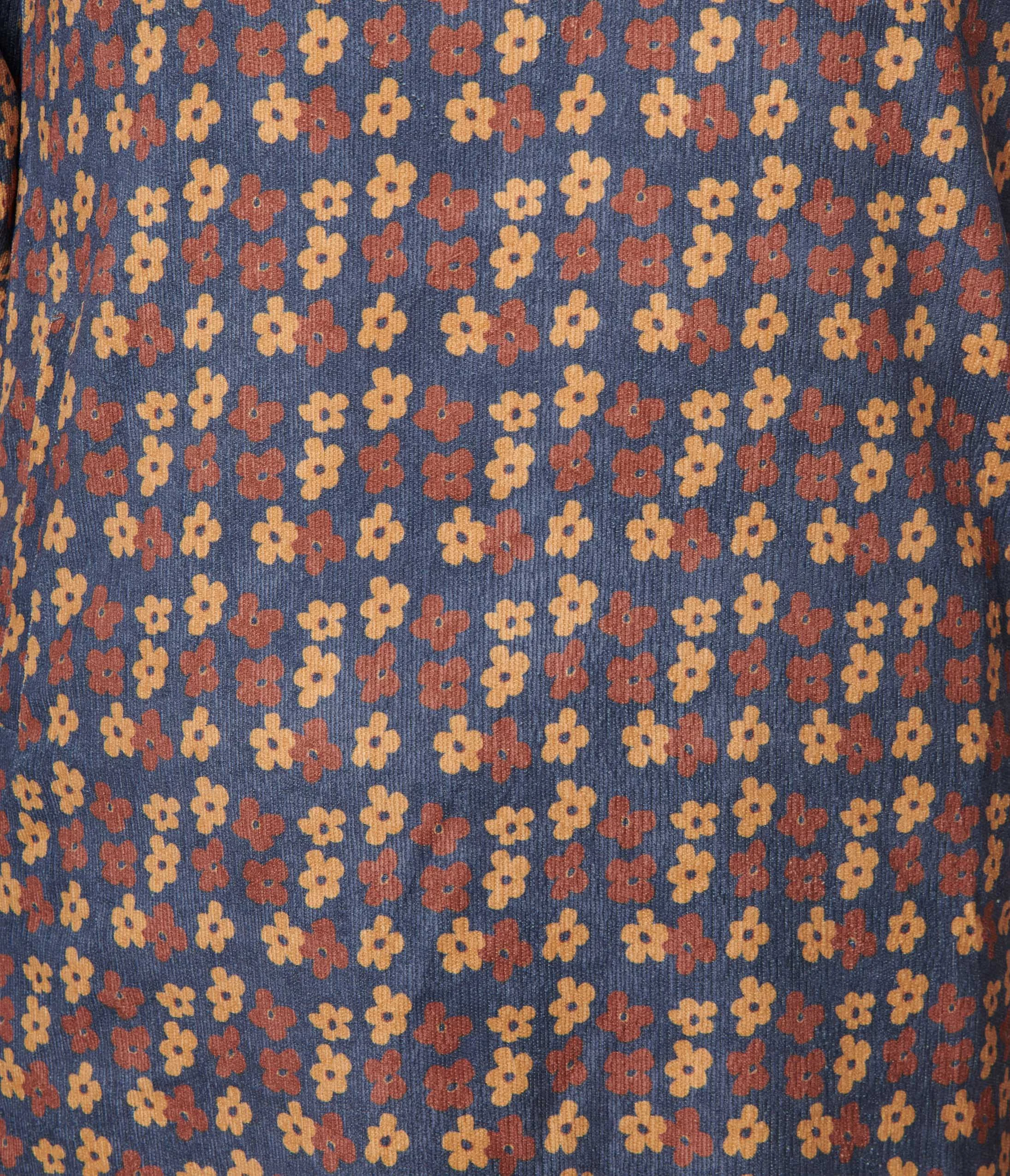 SM Wardrobe Blue Mod Daisy Corduroy Shift Dress - Image 2