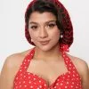 Tatyana Red Crochet Hair Snood
