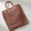 Anarchy Street Mauve Pink Straw Tote Bag